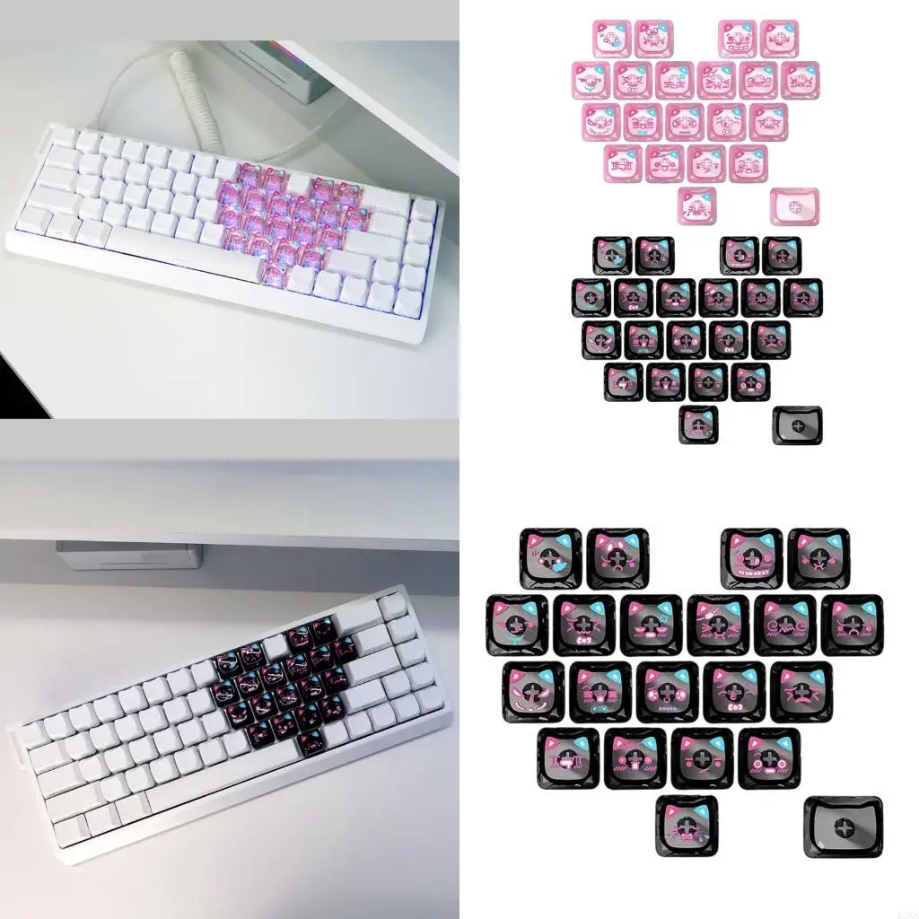 

K3NB Gaming & Office Keycaps 21Keys с шипинг -мотивами мотивы комфорт сфокусированный тактильный ощущение
