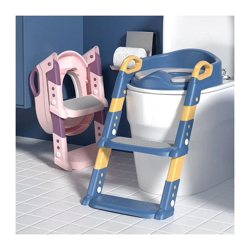 Baby potty training seat plastic portable kids toilet trainer with ladder WC potty for babies