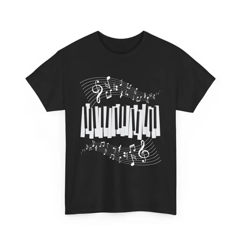 Pianist Keyboard Musician Musical Notes Lover Piano T Shirt