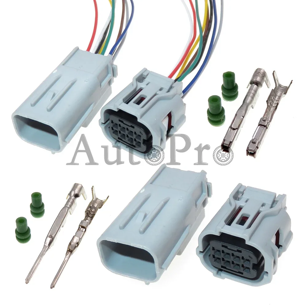 1 Set 8 Hole 6189-1240 6188-0779 AC Assembly Auto Reversing Radar Male Female Wire Cable Socket Car Plastic Housing Connector