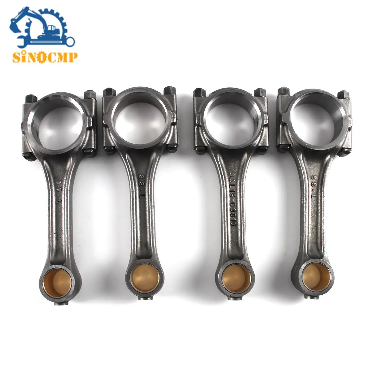 6 шт. шатуны 32A19-00012 103-9680 для Mitsubishi S4S S6S Cat 3044C 3046C дизельный двигатель автомобильные профессиональные детали