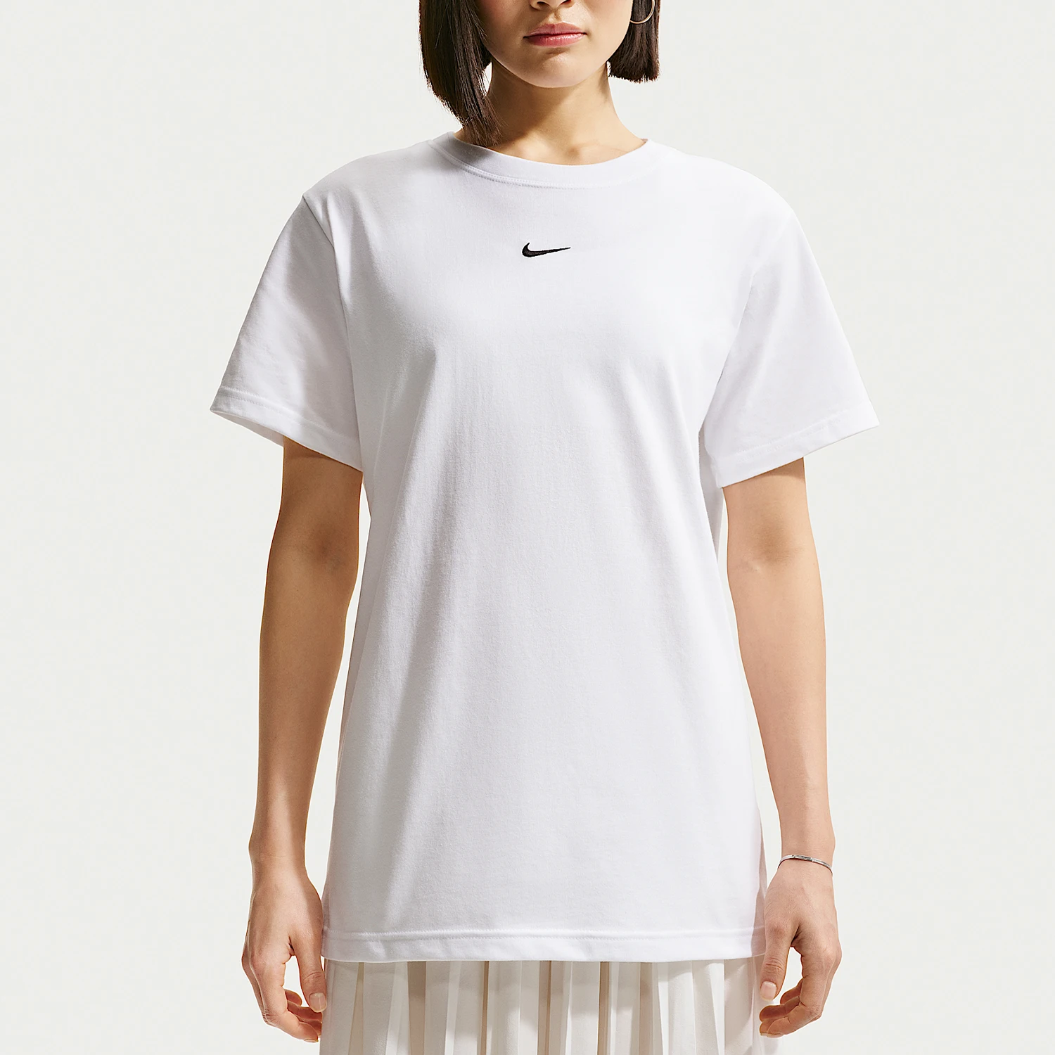 

Nike Authentic Summer Style Women's Skin-Friendly Breathable Loose Durable Short Sleeve T-Shirt IH7602-100