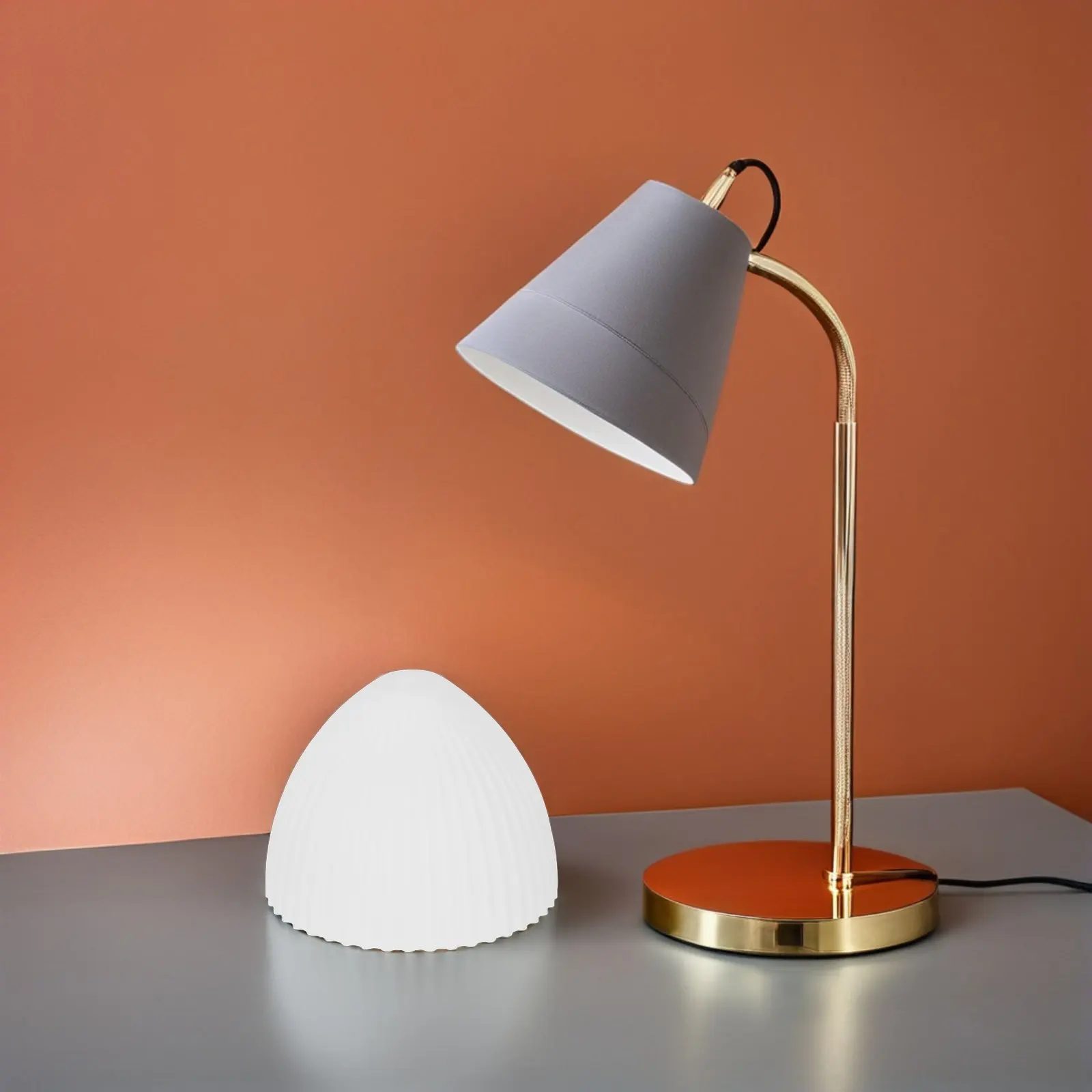 

Полосатый стеклянный плафон с ребристой белой рифленой отделкой, для потолочного светильника, подвесной лампы, настольной лампы, замена, 18x13 см, отверстие 1.2 см, современный дизайн для гостиной