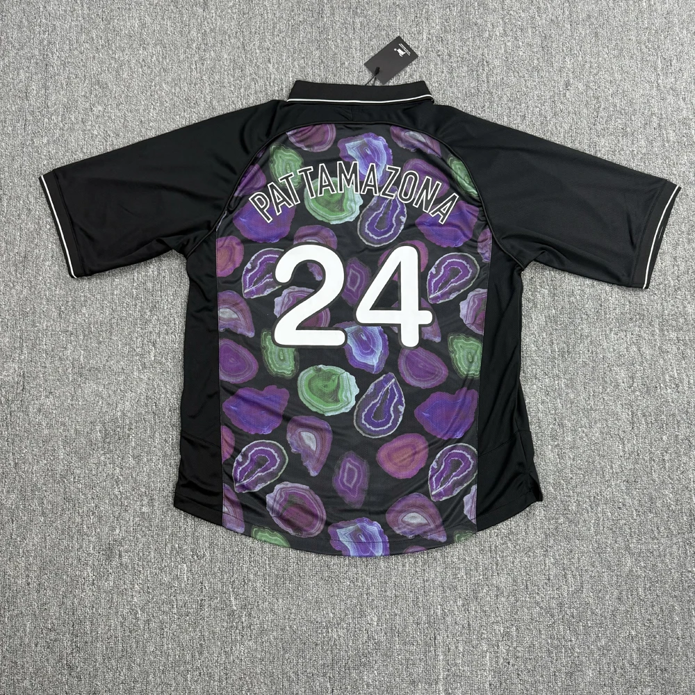

PATTA short Sleeved Number 24 Soccer Football Jersey T Shirt Men Women Best Quality Tee Tops Vintage T-Shirt