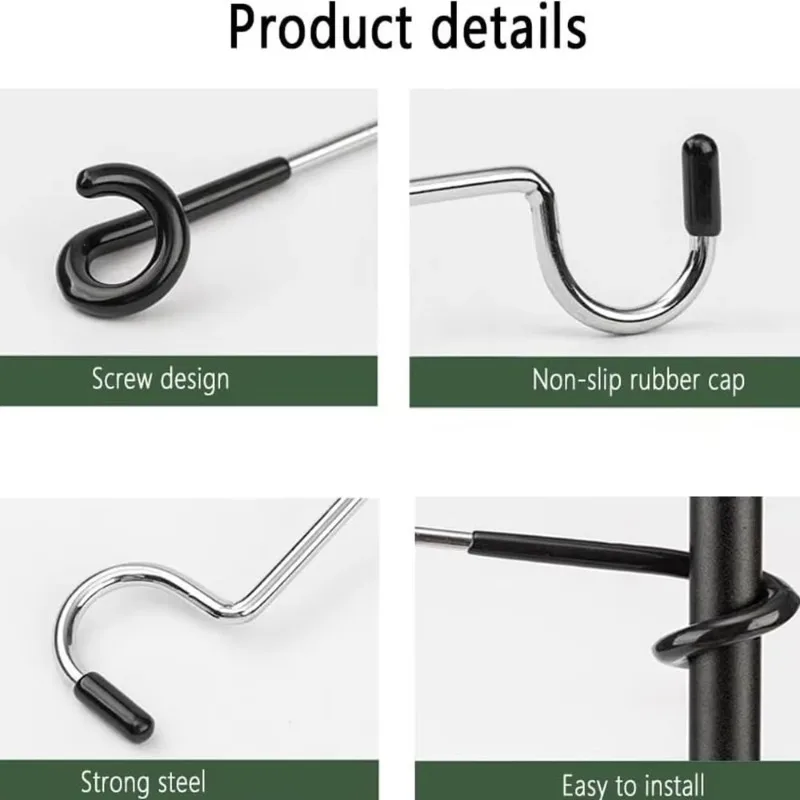 Stainless Steel Light Stand Holder Hooks Portable Tent Pole Lamp Hanger Hunting Fishing Lantern Hanger Outdoor Camping Tools - view 6