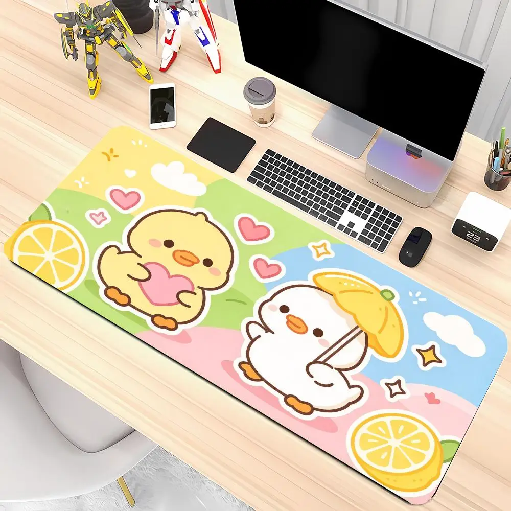 Colorful Duckling Chick Play Mat Non Slip Rubber Base Thick Rubber Smooth Glide For Student Gaming Dorm