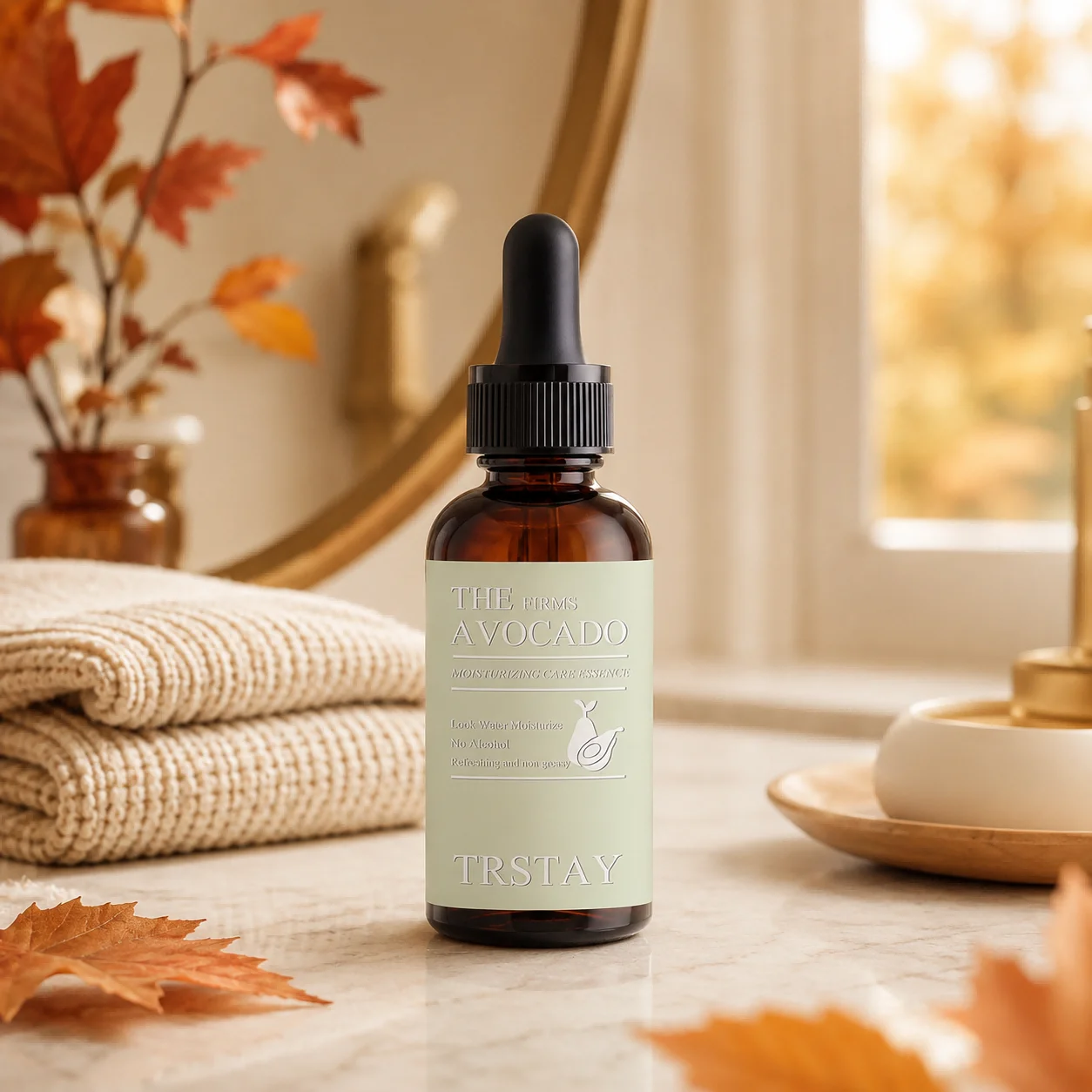 Avocado Based Alcohol-Free Dropper Skin Essence Watery Light Texture Daily Full Body Hydrating Liquid