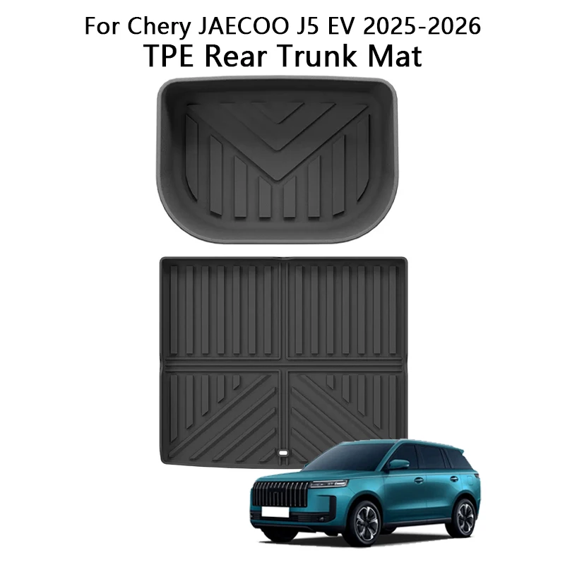 Right Drive For Chery JAECOO J5 EV 2025 2026 TPE Front Trunk Mat All Weather Rear Trunk Pads Cargo Liner Floor Liner Trunk Cover