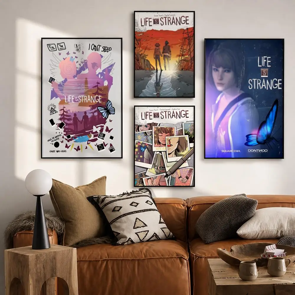 Video Game Life Is Strange Poster HD poster wall art self-stick no-residue for home cafe office great gift