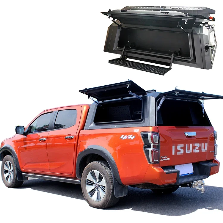 4x4 Steel Single Dual Pickup Truck Bed Hardtop Topper aluminum ute canopy ram 1500  for Chevy Silverado 1500 GMC Sierra