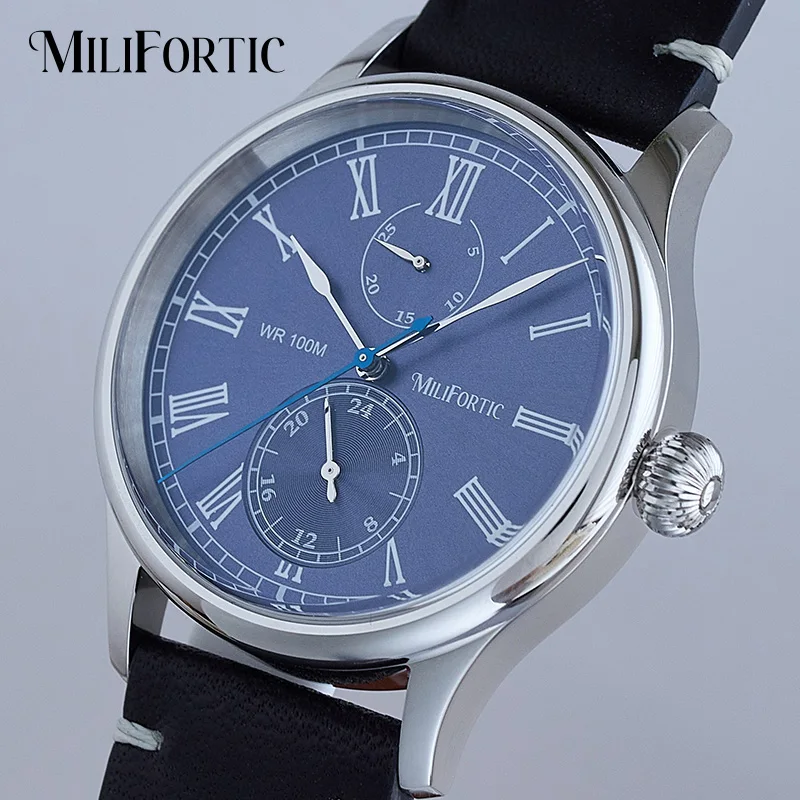 

Milifortic Vintage Dress Wristwatches Calendar Hand VH61 Movement Sapphire Crystal 10ATM Stainless Steel Retro Quartz Watches