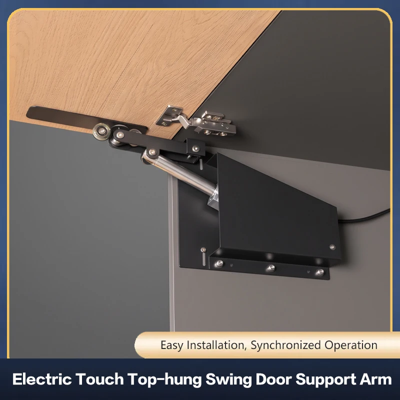 Electric Upward Cabinet Door Lift Support Gas Spring Hydraulic Strut With Soft Close Touch Auto Open For Overhead Cupboard