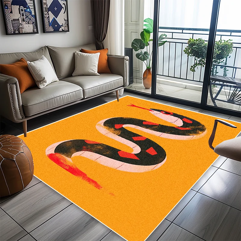 Abstract Animal Carpet Living Room American Style Home Decoration Lint-free Rugs Bedroom Lounge Coffee Tables Non-slip Floor Mat