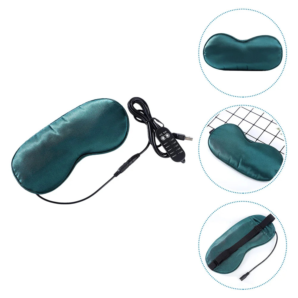 

USB Moxa Eye Mask Silk Eyeshades Timing Patches Steam Heated Temp Control Sleep Blindfold Heating