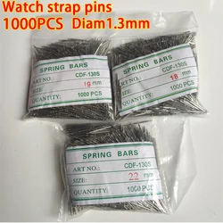 1000pcs Diam1.3mm Watch Band Split Pins Stainless Steel Watch Bracelet Strap Link Pins Cotter Bar Assortment Watch Repair Tools