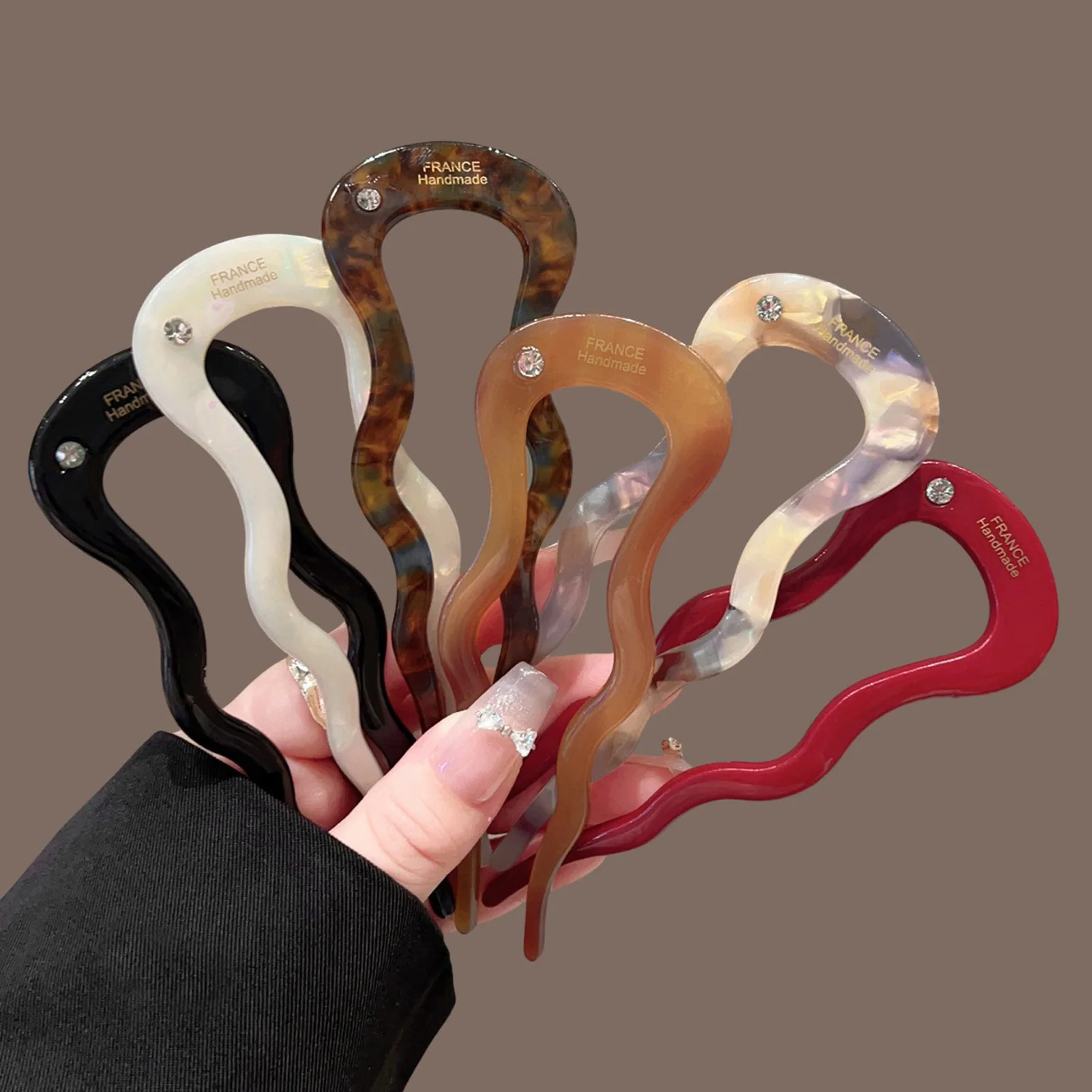 Elegant U Shape Hairpins Women French Hairpin With Two Prongs Vintage Hair Clips Bun Hair Accessories Ladies Hair Styling Tool image 4