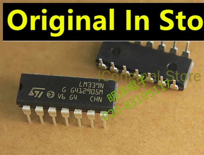 Original chips LM339N Four high precision voltage comparator DIP-14 ST LM339 Four voltage comparator