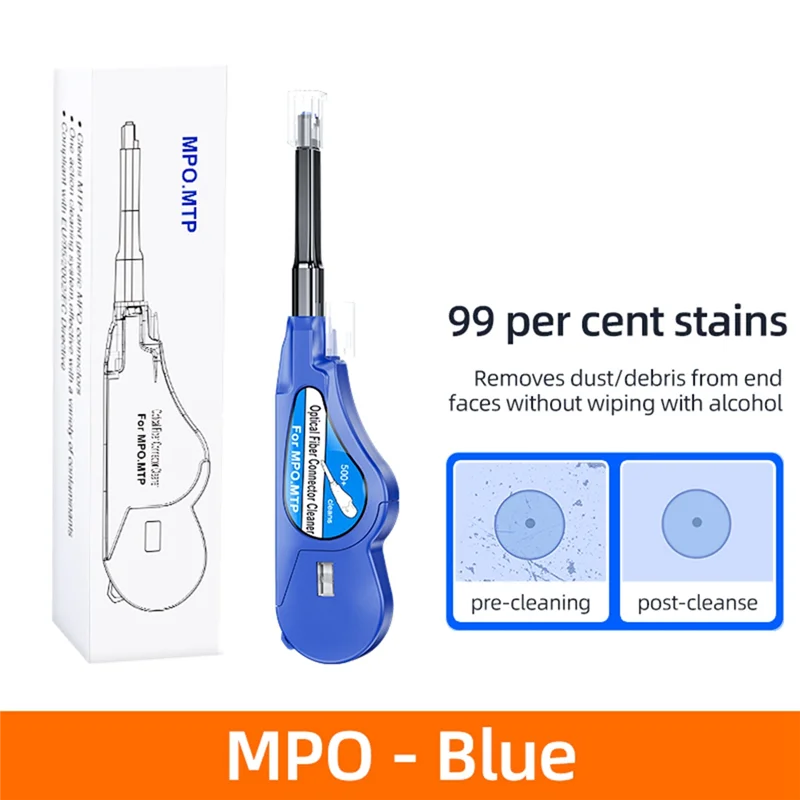 A99E-MPO Fiber Optic Cleaning Pen MPO Connector Cleaner Optical Fiber Cleaner Tools Fiber Optic Connector Cleaner