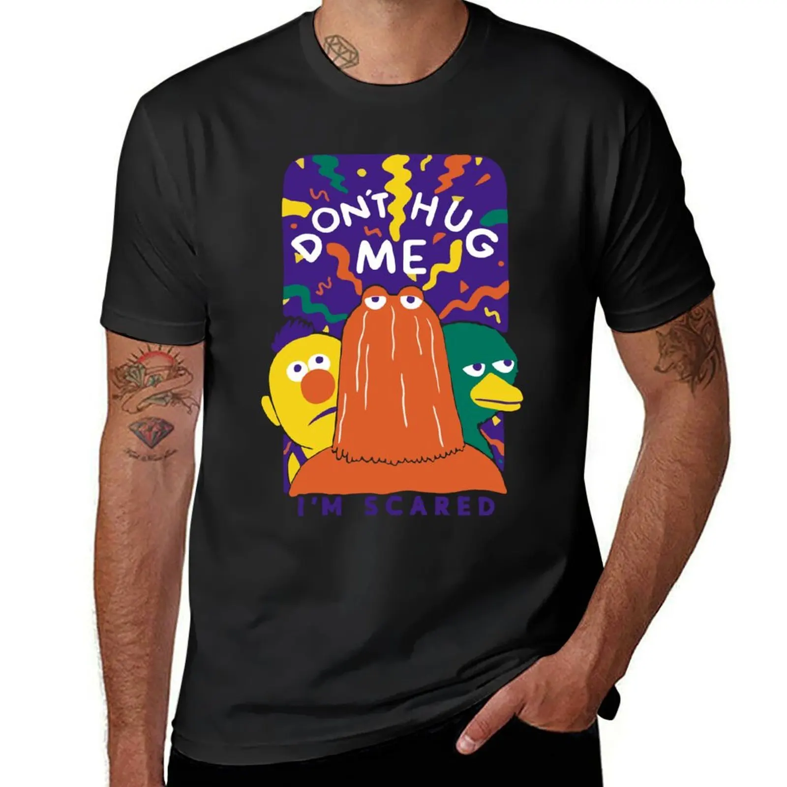 Dhmis Merch Dont Hug Me Im Scared T-Shirt anime heavyweights shirts graphic tees mens tall t shirts