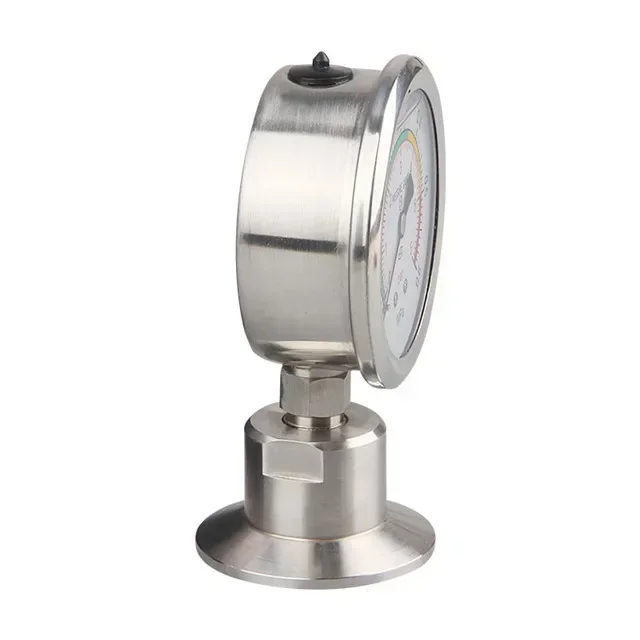 

Manometer Bar/psi 1.5 Inch (50.5mm) Tri Clamp Diaphragm Pressure Gauge SS304 Stainless Steel Body SS316 Diaphragm