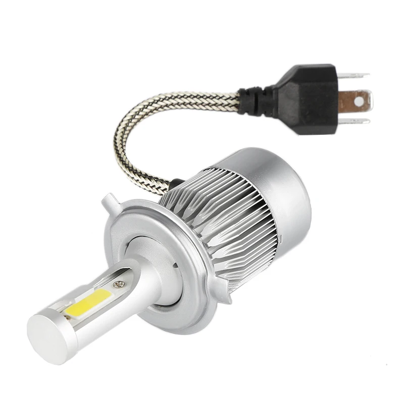 Lumière LED blanche à économie d'énergie, lumière de sauna pour véhicule, kit d'ampoules Hi/Lo pour voiture, puissance 488W, 48800LM, H4, 6000K, 12V-24V