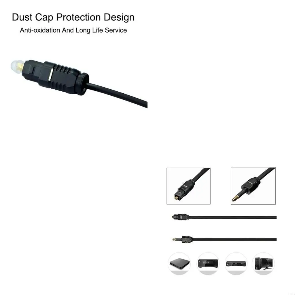 193A 3.5mm Optical Cable Digital Toslink to 3.5mm Cable Gold Plated Connector Optical Cable Adapter 1m 1.5m 2m 5m