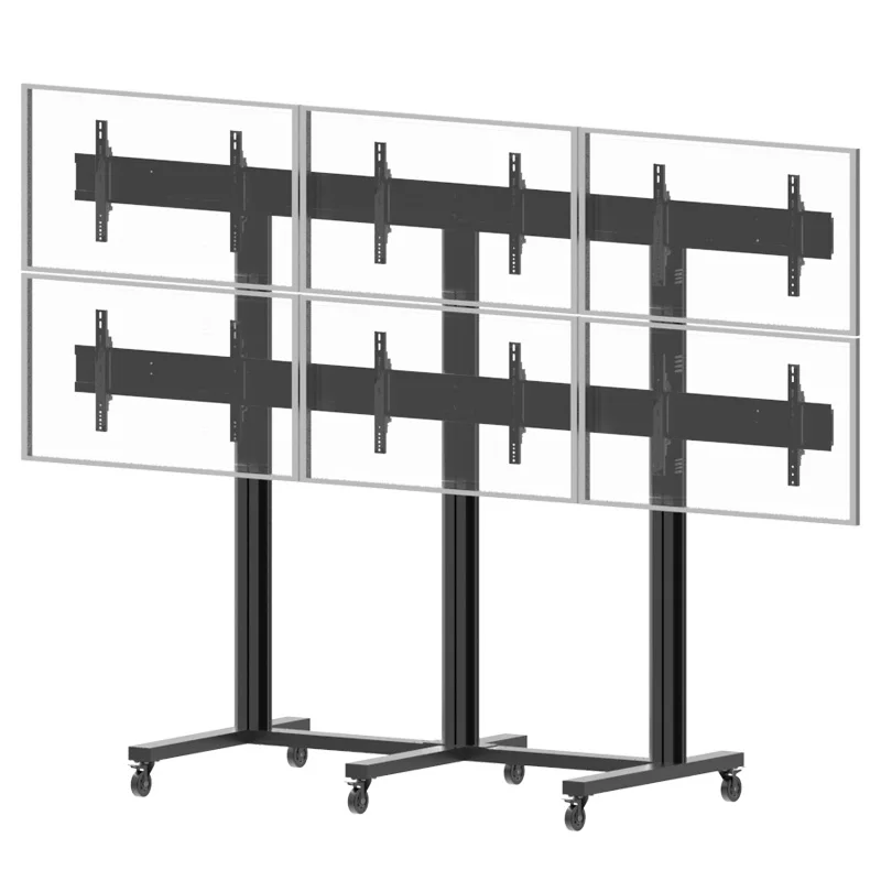 Screen Video Wall Floor Bracket Landscape Wheelbase (3 * 2) (AW 600)