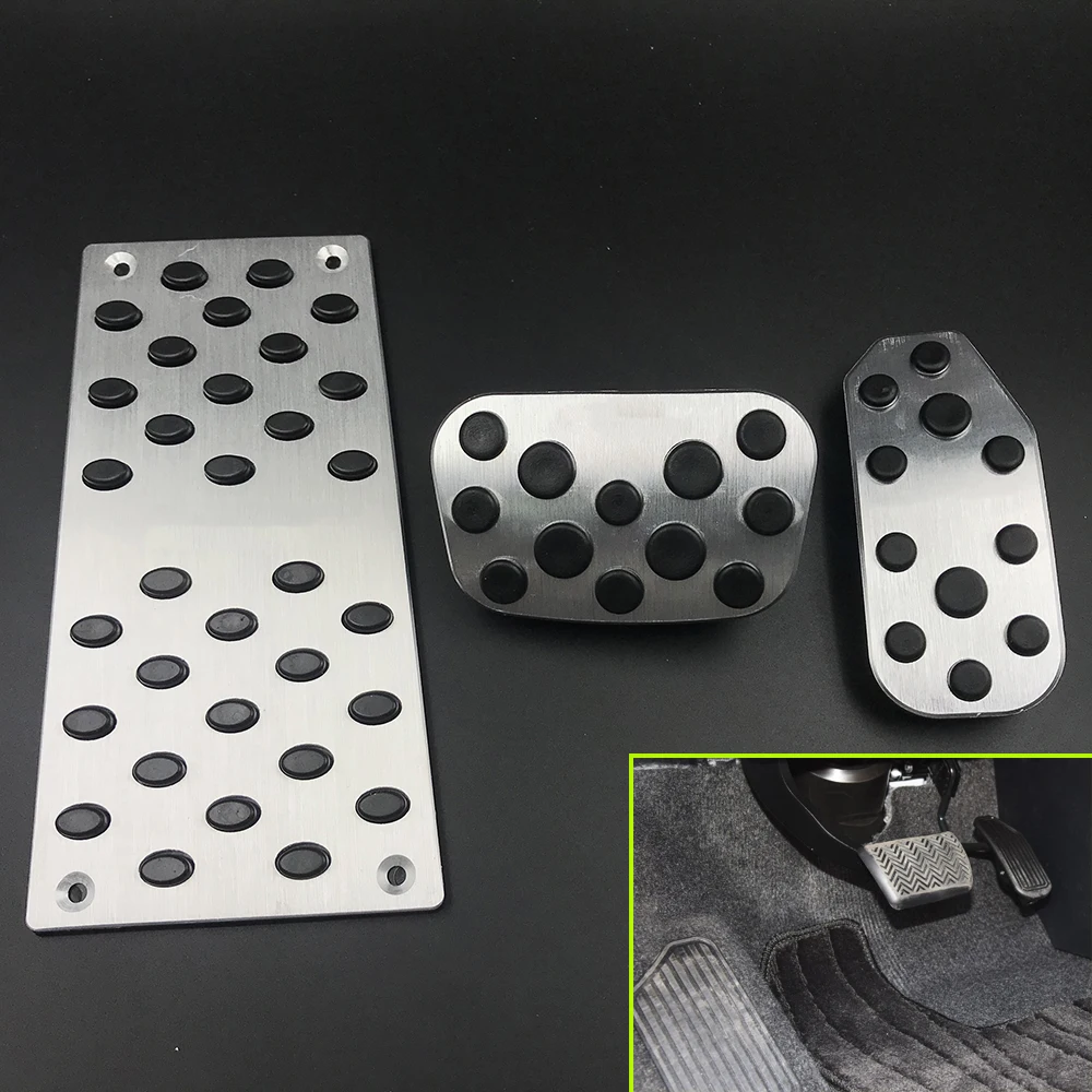 

Car Modified Pedal Cover For Toyota ALPHARD VELLFIRE Gas Accelerator Brake Footrest Refit Metal Pad Decorative Accessories Part