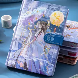 Estilo chinês Mão Ledger, A5 Alto Valor Cor Página Notebook, Bonito Diário Do Estudante, Presente De Aniversário