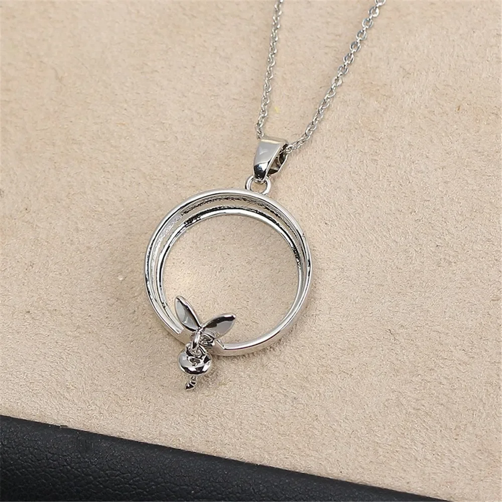 

DIY позолоченная подвеска с жемчугом, аксессуары для изготовления ювелирных изделий ручной работы, фурнитура для ювелирных изделий без жемчуга без цепочки