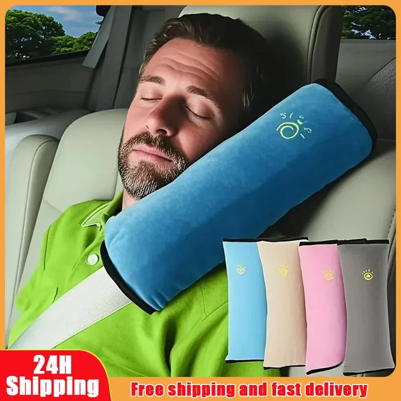 Baby Children Safety Strap Car Seat Belts Pillow Shoulder Protection Car Soft Headrest Seatbelt Cushion Neck Pillow Shrink-proof