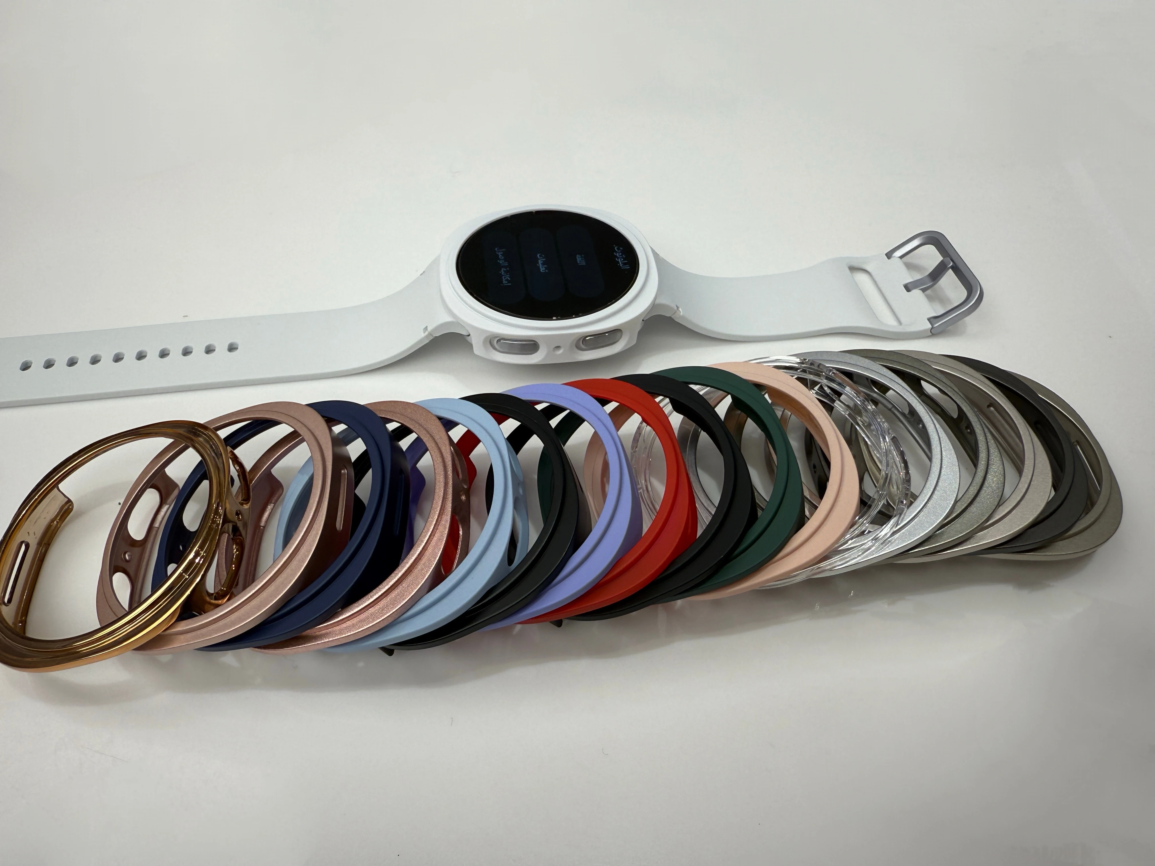 Samsung Galaxy Watch 8 40mm/44mm用PCケース、[強化ガラスなし]スリム耐衝撃保護バンパーカバー、Samsung Watch 8用