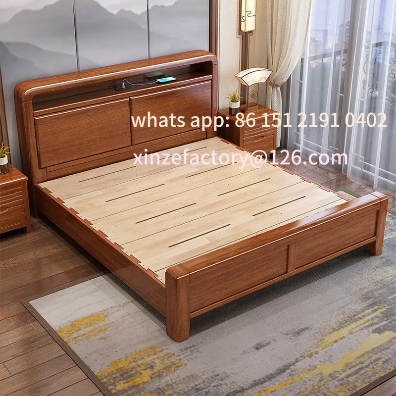 

Customizable walnut bed tenon and mortise structure