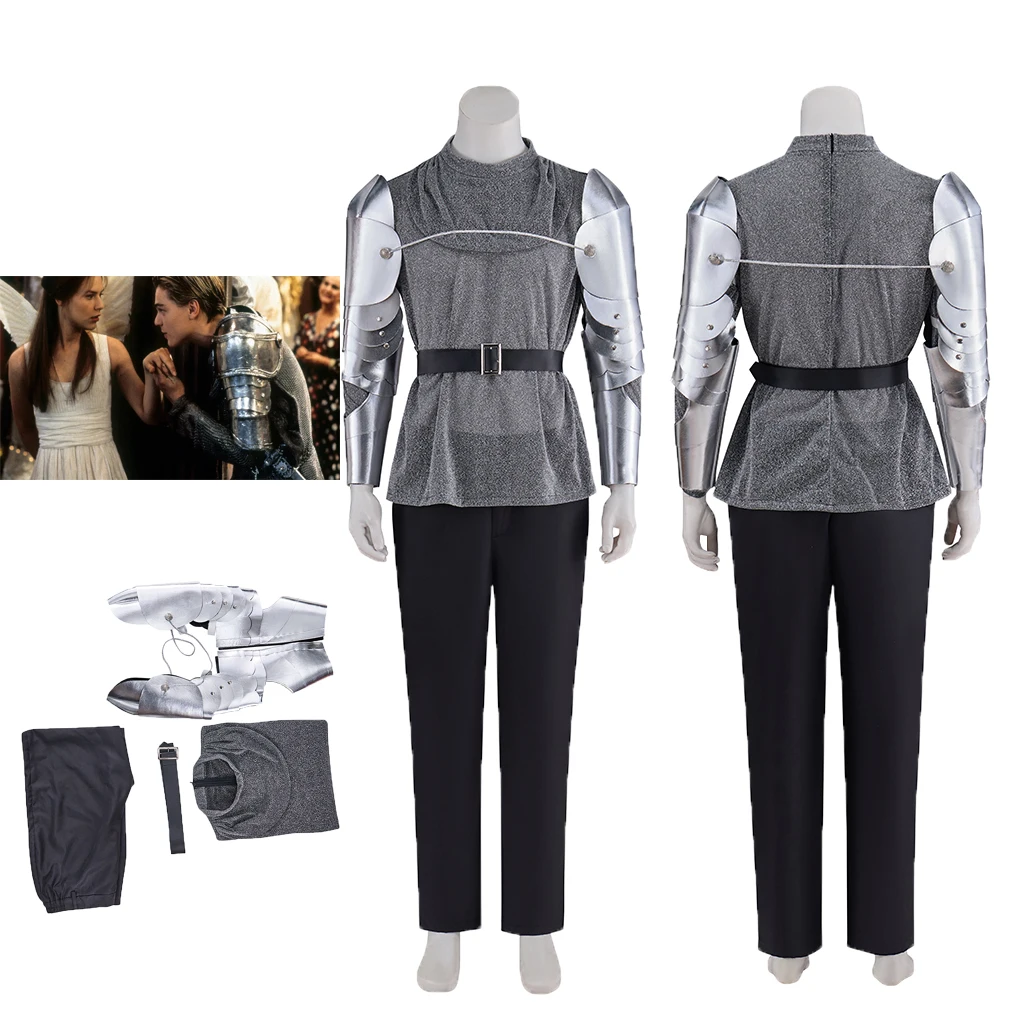 

Костюм для косплея «Ромео и Джульетта», мужские серые наряды, униформа, полный комплект на Хэллоуин