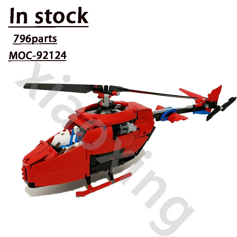 

42125 Classic Racing Set Brick Model Compatible with New MOC-92124 Cool Red Helicopter Brick Model 796 Parts Kids Birthday Gift