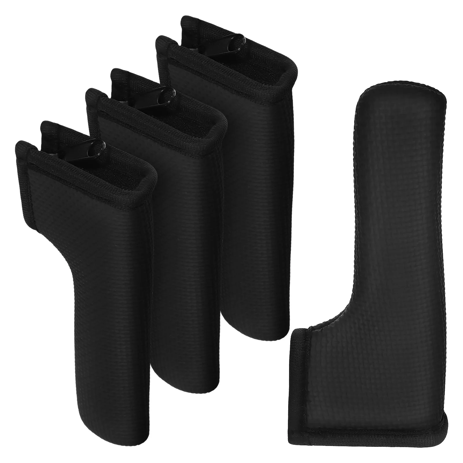 

4 Pcs Black H Covers Non Slip Strong Material Knob Protectors Wide Application Door H Protective Cover Door Knob Cover