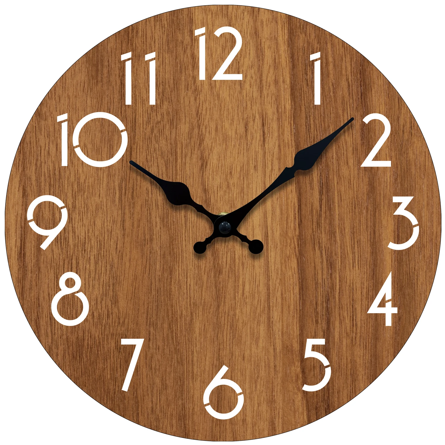 

Modern Wooden Wall Clock Minimalist Decor for Living Room Bedroom Non Ticking Clock Stylish Gift for Home Decor Enthusiasts