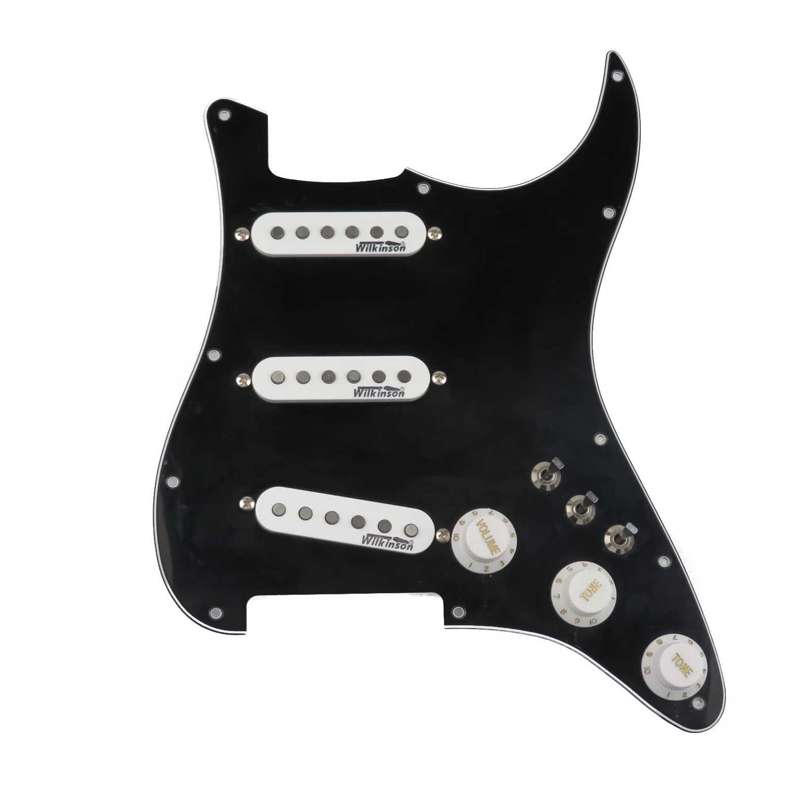 7-Way type fully loaded Prewired Pickguard Wilkinson SSS Ainico 5 Single coil Pickups Set For  Guitar Pickups