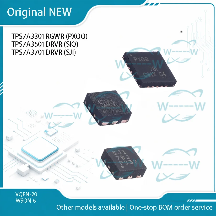 5-50 PCS)NEW TPS7A3301RGWR PXQQ TPS7A3501DRVR SIQ TPS7A3701DRVR SJI TPS7A3301 TPS7A3501 TPS7A3701 QFN LDO IC CHIP