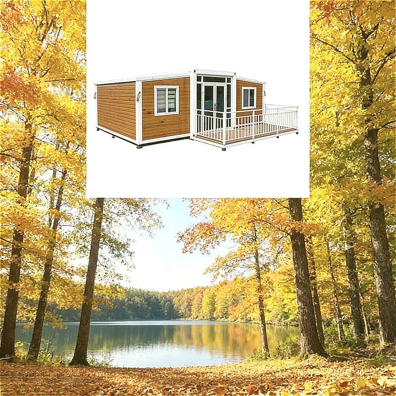 High Quality 40Ft Granny Flat Prefabricated Steel Home Expandable Container House with 3 Bedrooms Luxury Security Prefab Villa