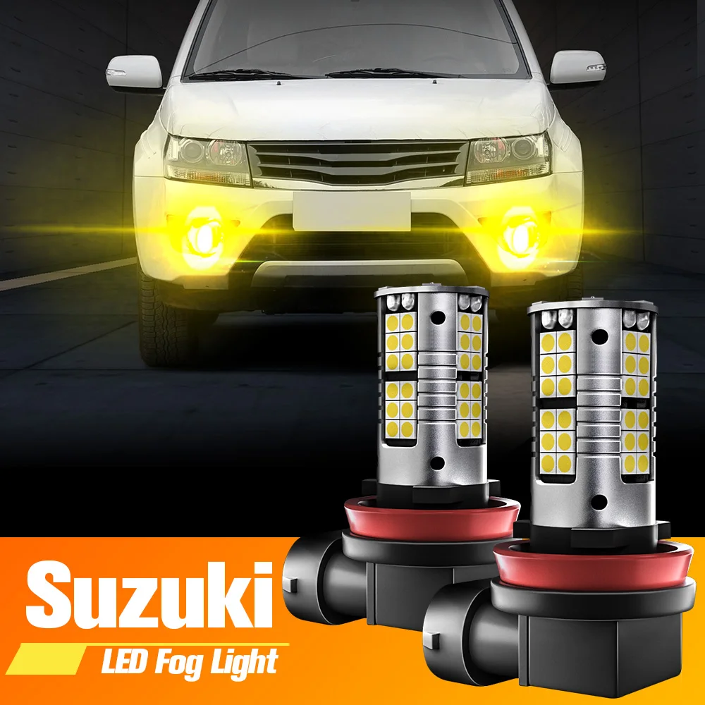 

2x LED Fog Light Blub H8 H11 H16 Lamp Canbus For Suzuki Grand Vitara Ignis Jimny Kizashi Swift 3 mk4 mk5 SX4 Celerio Baleno Alto