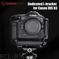 SUNWAYFOTO PCL-R3 Custom L-bracket for Canon R3 DSLR Camera Arca Swiss Plate