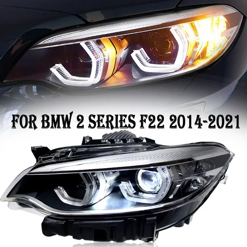

2 PCS Car Lamps For BMW 2 Series F22 F23 2014-2021 LED Car Lamps Daytime Running Lights Dynamic Turn Signals Car Accessories