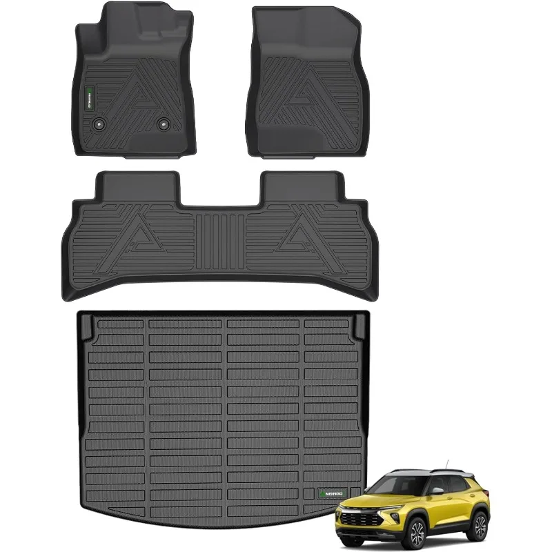 US Floor Mats for Chevrolet Chevy Trailblazer FWD 2025 2024 2023 2022 2021 & Cargo Liner for Trailblazer FWD (Cargo Tray in