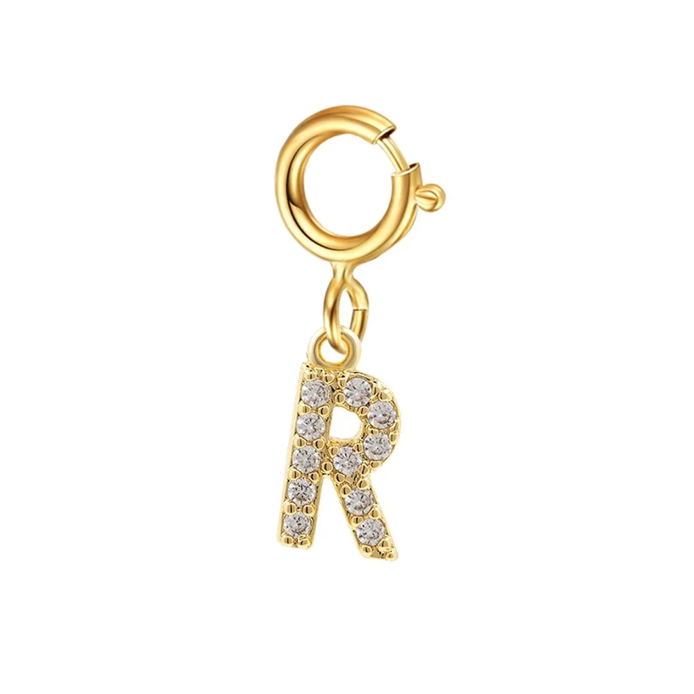 Women's Golden Name Initial Letter Pendant Bracelet