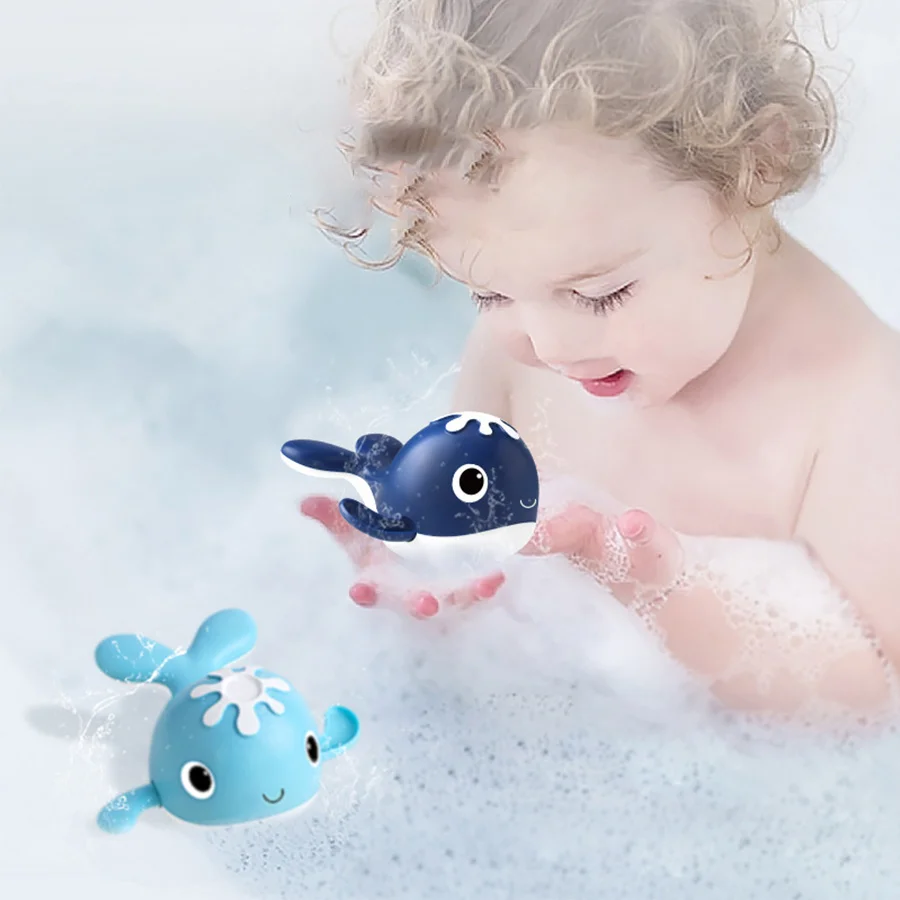 

Bath Toys,Magnetic Fishing Game with Winding Swim Whale,Water Swimming Pool Joy Time Bathtub Bathtub Toys Winding Swim Whale Bathtub Toys Fishing Game