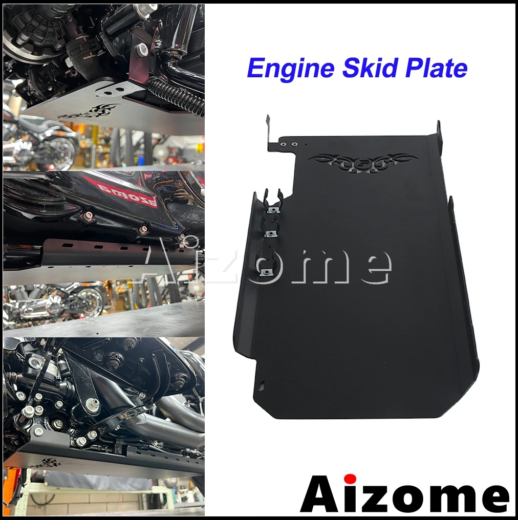 

Motorcycle Full Lower Engine Skid Plate Under Guard Chassis Protection Cover For Harley Road King FLHRC FLHRSE FLHR FLHRXS 09-25