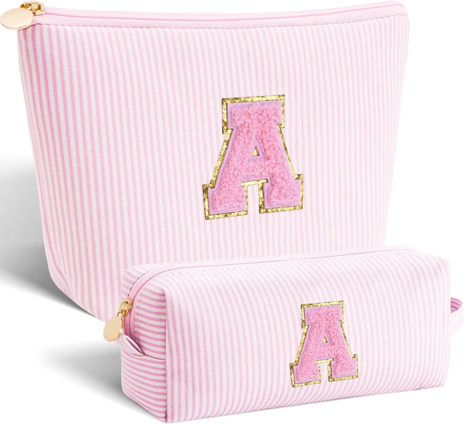 

Makeup Bag Cosmetic Bag for Teen Girls Women - Birthday Gifts for 10-18 Year Old, Trendy Toiletry Bag, Pink