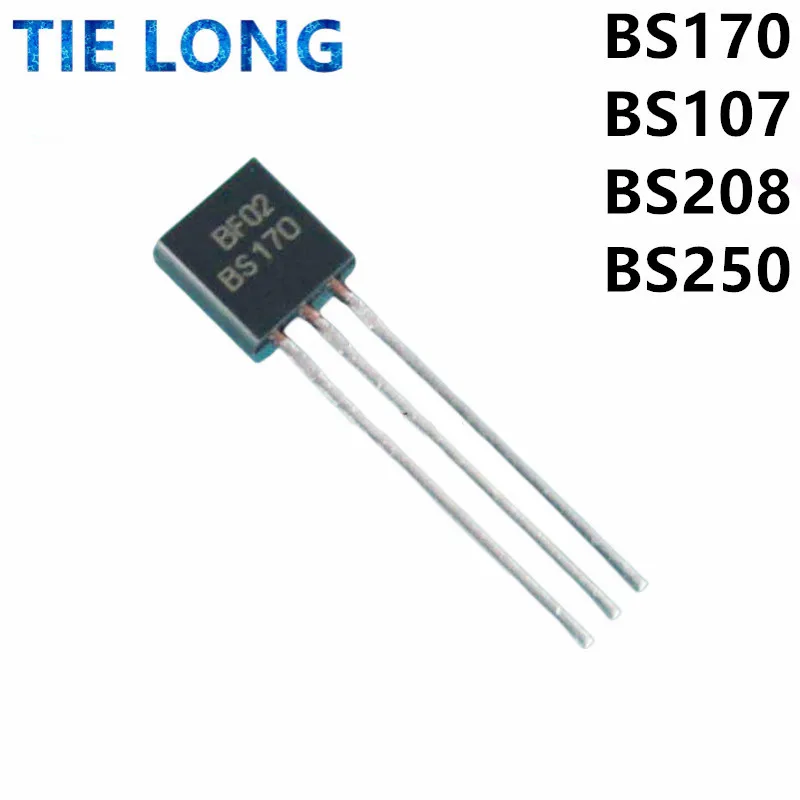 10PCS BS170 TO-92 TO92 BS107 BS107A BS250 BS208 new triode transistor