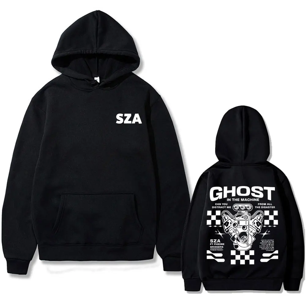 

Rapper SZA SOS Double Sided Print Hoodie Men Women Hip Hop Fashion Sweatshirt Male Casual Oversized Hoodies Men's Fleece Clothes